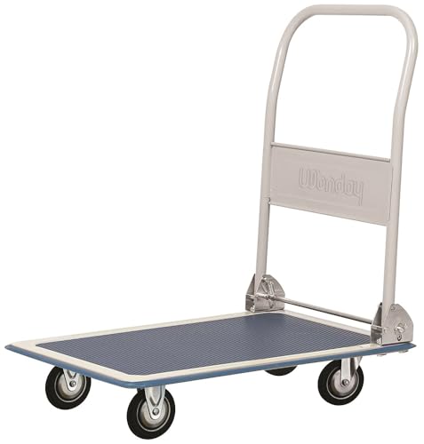 Chariot Pliable en Acier WONDAY pour Simplifier le Déménagement et le Jardin