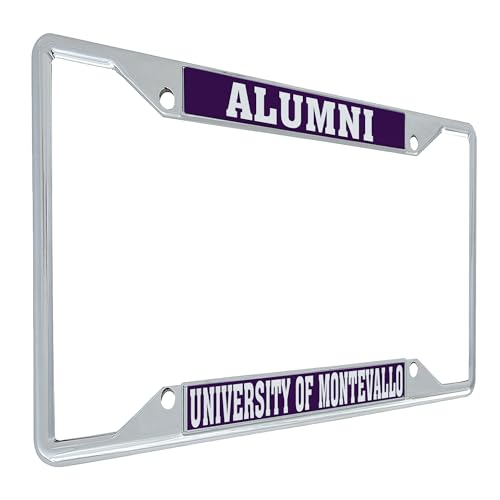 Desert Cactus University of Montevallo License Plate Frame Falcons Metal Car Tag Holder for Front or Back of Car Officially Licensed (Alumni)