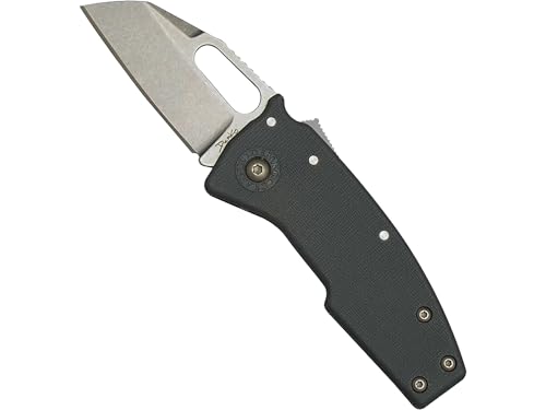 Demko Knives Nano Shark Pocket Knife 2 Shark Foot AUS-10 Satin Blade Glass Reinforced Nylon (GRN) Handle Gray