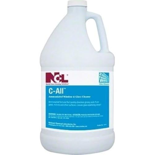 C-All Ammoniated Window and Glass Cleaner, Professional Strength, 1 Gallon