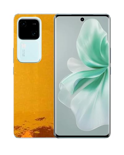 Image of Compatible with Vivo V30 5G Skin Sticker /Vinyl wrap /Protective Film Mobile Skin Gold Chrome by Candeal Mizhan (only Back)