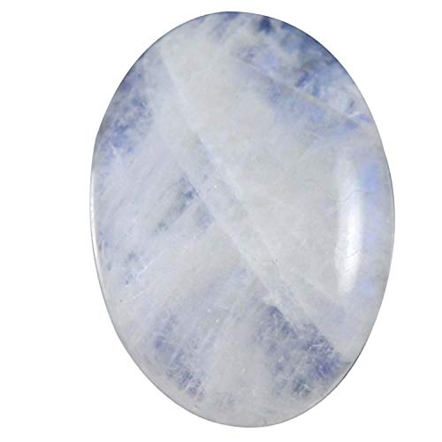 Pierre de lune arc-en-ciel naturelle ovale 21,85 carats, un cadeau poétique unique Mq94