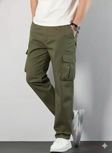 Image of Samfor Cargo Pant for Men - Stylish, Comfortable, Multi-Pocket Design for Outdoor, Work Wear & Casual
