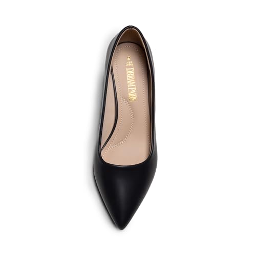 DREAM PAIRS Women's Pumps Kitten Heel Pointed Toe Shoes for Women Comfortable Office Work Dress Shoes3