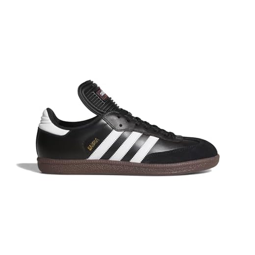 adidas Men's Samba Classic Soccer Shoe,Black/Running White,10.5 M US