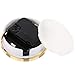 Hicarer 3-1/8 Inch (80 mm) Mini Quartz Clock Insert Round Clocks Head Insert Roman Number Replacement Movement White Face (Gold Trim)
