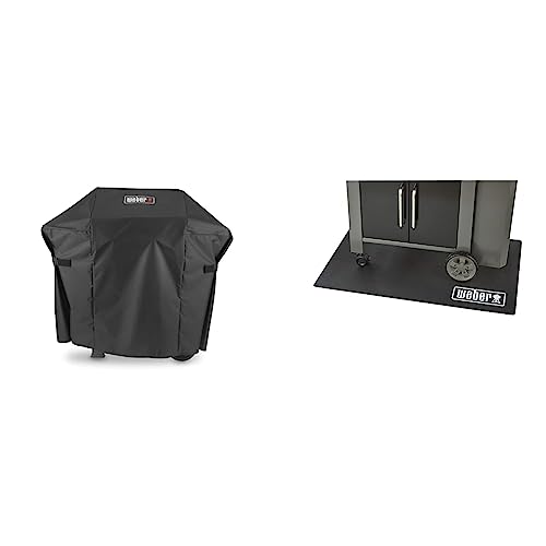 Weber Funda Premium Spirit II 200 - para Spirit II 200 y Spirit E-210 (excluído EO-210) & 17897 Bodenmatte, Grillmatte, schwarz