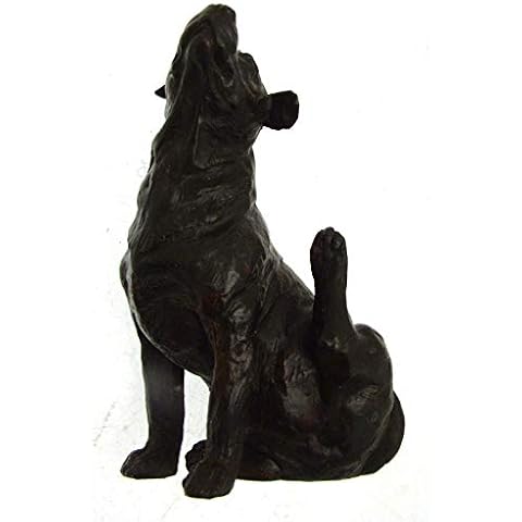 Dog Bronzes Labrador Figure Solid Hand Cast Bronze Naturalistic Style Cover