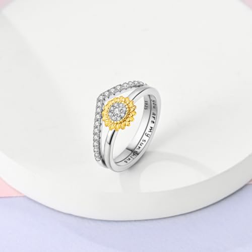 Parmuz 925 Sterling Silver Stackable Rings for Woman Colored CZ Stones Love Crown Bands Ring Engagement Eternity Ring for Her3