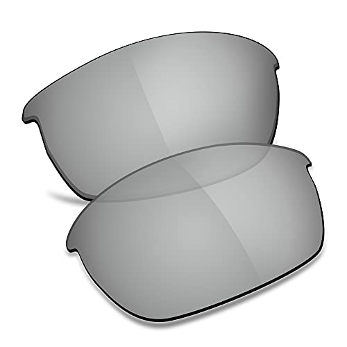 TRUSHELL Polarized Replacement Lenses for Oakley Bottle Rocket OO9164 Sunglass Silver Mirror - Polarized