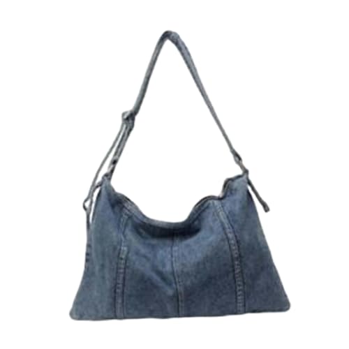 Sac bandoulière en denim tendance pour femmes et filles style décontracté bleu