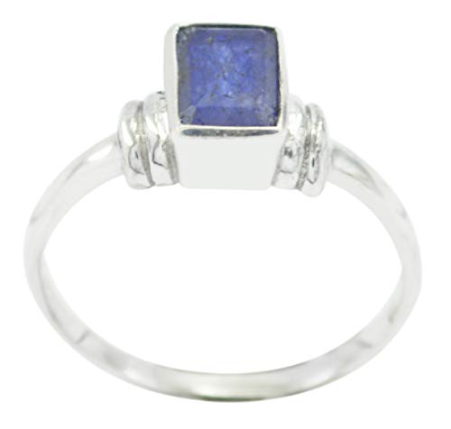 Bague bleue en argent 925 authentique pour femme éclat intemporel
