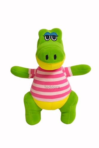 Image of Crocodile Soft Toy for Girls Boys Kids, Green Animal Stuffed Baby Teddy Gift Birthday, 30 cm