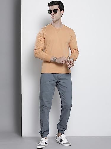 Image of The Indian Garage Co Men Slim Fit Solid Mid-Rise Stretchable Jeans