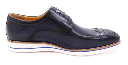 Santimon Mens Derby Formal Dress Suit Oxfords Shoes Genunie Leather Wingtip Brogues Modern Shoes Men's Fashion Business Casual Prom Wedding Tuxedo Shoes for Men2