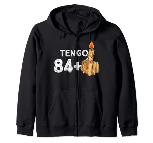 84+1 Dedo Medio Vela De Cumpleaños Para El 85º Cumpleaños Sudadera con Capucha
