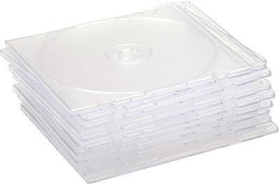 Compucessory CD Case Slimline Jewel for 1 Disk W125xD5xH124mm Clear Ref 442463 [Pack of 50]