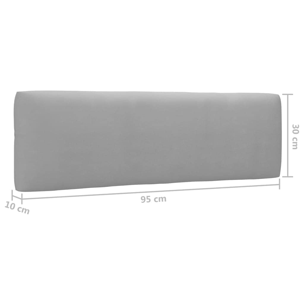 Canapé Palette 2 Places en Bois de pin imprégné de Blanc avec Coussins Gris, Salon Ensemble modulable pour Jardin, terrasse, Patio, Balcon, Assise détente intérieur extérieur