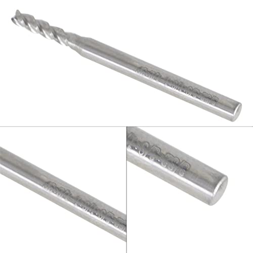 Image of findmall 5Pcs 3 /32 Inch Helix Carbide End Mill Tialn Coated 4 Flute 3 /8 Inch Length of Cut Fit for Aluminum Cut Non-Ferrous Metal Upcut CNC Spiral Router Bit