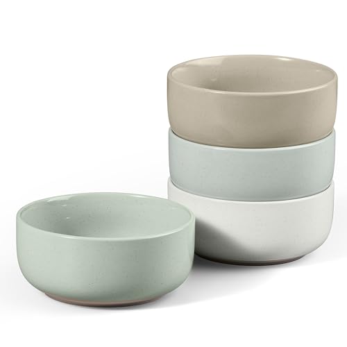 E-far Cereal Bowls Set of 4, 27oz Ceramic Deep...