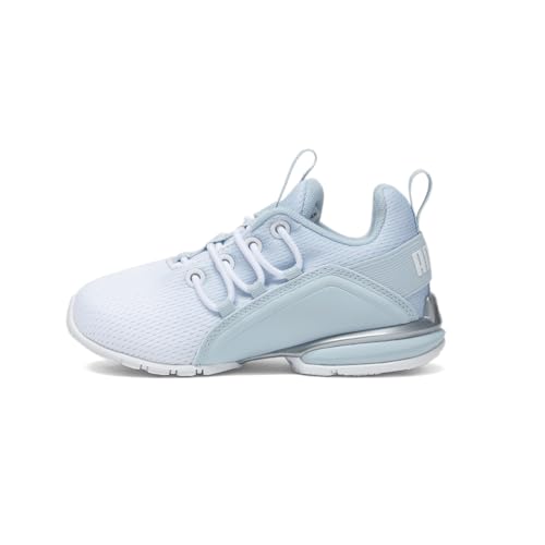 PUMA Kids Boys Axelion ICY Fade Mesh Slip On Sneakers Shoes Casual - White3