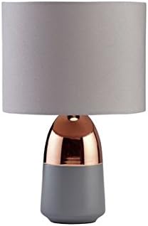 Argos Home Duno Touch Table Lamp (Grey & Copper)