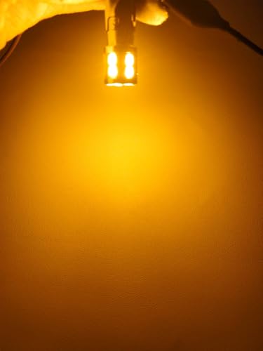 Image of 1142 BA15D LED Bulb Yellow 1076 RV Light Bulb for Car Lanscape Camper RV Truck Interior Tail Light Non Polarity AC /DC 12V-24V (Pack 2)
