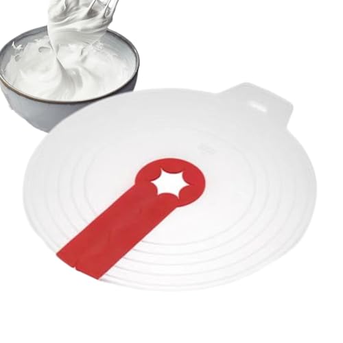 ハンドミキサーの飛び散りガード、ミキサーボウルの飛び散りガード, ハンドミキサーの飛び散りガードミキシングボウル蓋シリコンアンチスプラッシュカバー, ミキシングボウル蓋シリコンアンチスプラッシュカバー、家庭用ベーキング用クリエイティブ卵泡立て器ミキシングボ