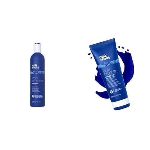milk_shake Cold Brunette Shampoo and Conditioner- Blue Shampoo | Counteract Red and Orange Tones