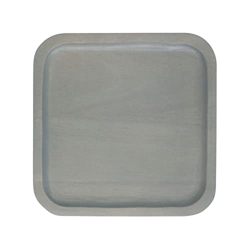 アカシア(Acacia) 木製 ウッド プレート スクエア SS 11×11cm 小皿 コースター グレー AA-008GY