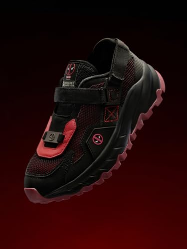 Image of The Souled Store Rovers: Men and Boys Low Top Streetwear Fashion Trainer Engineered Breathable Mesh Rugged Chunky Sole Velcro Strap Closure Lightweight Mules