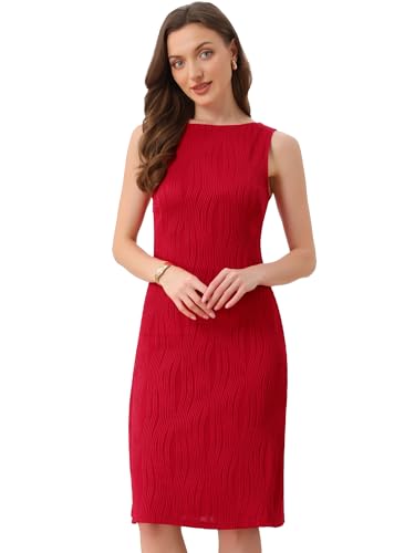 Vestito Strutturato con Scollo A Barca