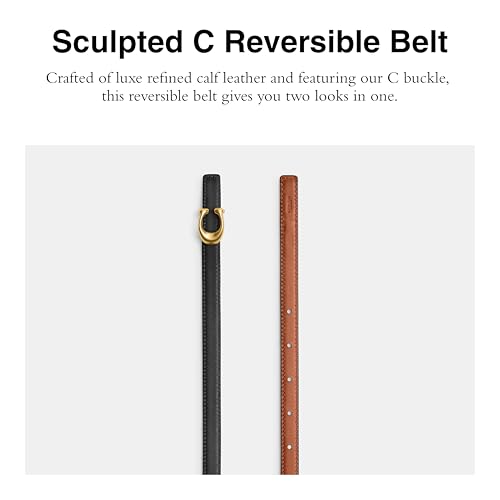 Coach 13mm Sculpted C Reversible Belt2