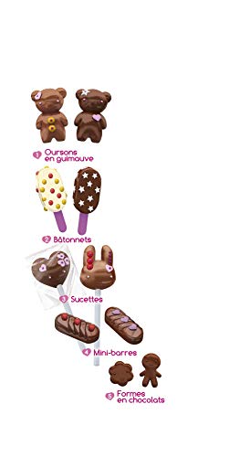 31jxA pF3KL LANSAY Mini delices Jeu de cuisine Mon super atelier Chocolat 5 en 1 - Fille - a partir de 6 ans