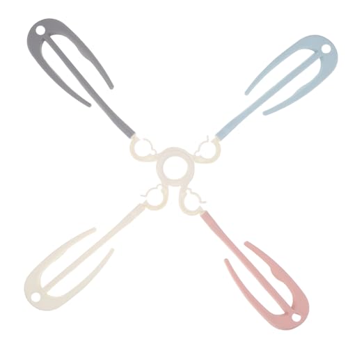 Garneck Space-efficient Shoe Drying Rack Hooks 4 Pack Metal Retail Hangers Wall-Mounted Organizer for Slippers Shoes Sturdy Plastic Construction White Gray Light Blue Light Pink