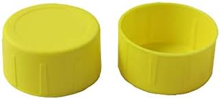 Scaffold Plastic Tube End Caps - Yellow Identification 50mm ID Site Safety (50)
