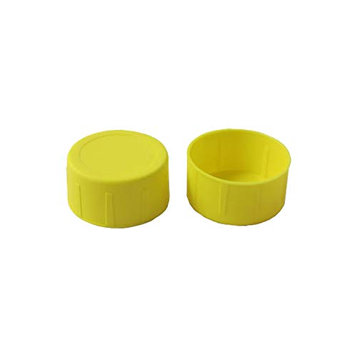 Just The Job Supplies Yellow Scaffold Plastic Tube End Caps - Identification 50Mm Id Site Safety (100)