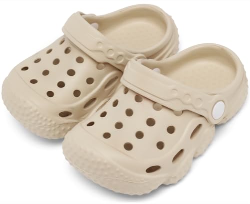 Image of ChayChax Kid's Garden Clogs Cute Slides Sandals Toddlers Beach Pool Shower Shoes with Non-Slip Sole