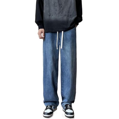 Men's Pants Summer Elastic Waist Comfort Fit Jeans