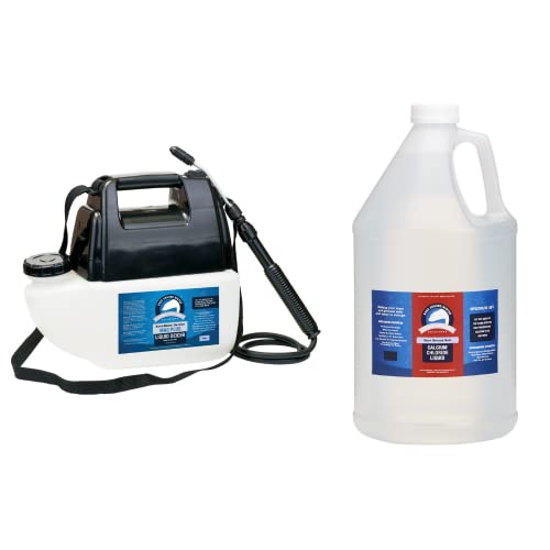 Bare Ground Bolt BGBPS-1C Fast-Acting CaCl2 Ice Melt Liquid with Battery Powered Sprayer, 128 oz (1 Gallon)
