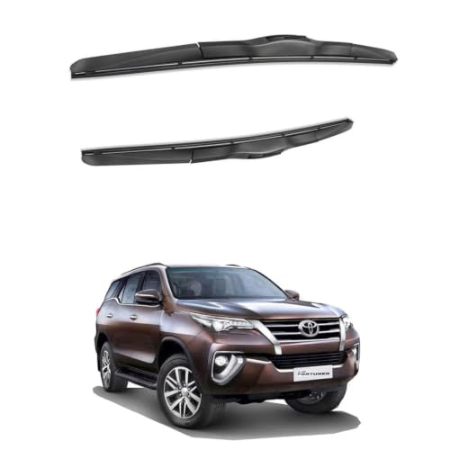 Image of Oshotto Frameless (O.E.M Type) Replacement Wiper Blades Compatible with Toyota Fortuner (21 inch / 19 inch)