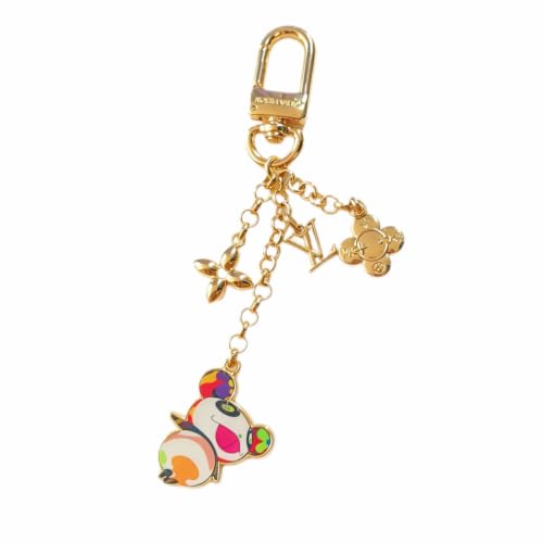 Gold‑Tone Metal Keychain Charm, Multi‑Metal Charms Key Ring for Handbag Purse Decor