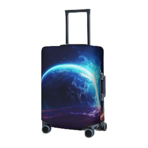 Housse bagage voyage élastique XL Star Planet noire anti-rayures pour valise adulte sécurisée