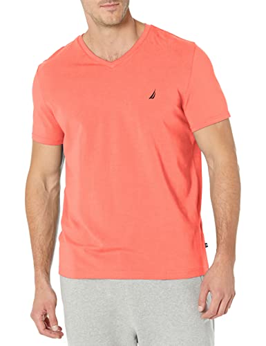 Nautica Men's Short Sleeve Solid Slim Fit V-Neck T-Shirt