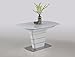 Rectangular Glass top w/Motion extentions Pedestal w/Stainless Steel Row Brushed Stainless Steel Base Plate