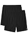 Amazon Essentials Men's Big & Tall 2-Pack Performance Shorts, Black, 6X
