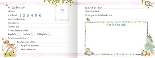 Alle meine Freunde - Waldtiere: Freundebuch ab 3 Jahren für Kindergarten und Kita, Schulkinder und kleine Tierfans