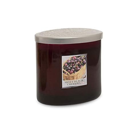 Heart & Home Twin Wick Ellipse Candle - Sweet Black Cherries Cover