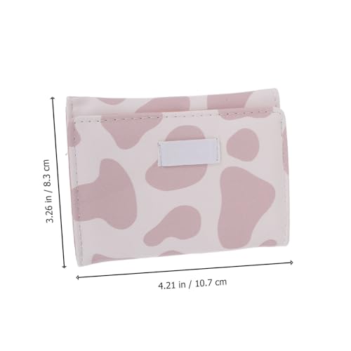 Didiseaon PU Wallet Mini Trifold Change Purse for Women Multi Card Storage Small Compact Wallet Pattern Durable PU Material Lightweight and Portable for Daily Use2