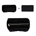 ZTUJO Purse Organizer Insert, Felt Bag Organizer with Metal Zipper, Handbag & Tote Shaper, For Speedy Neverfull Tote, 7 Sizes(Slender Medium,Ebony)